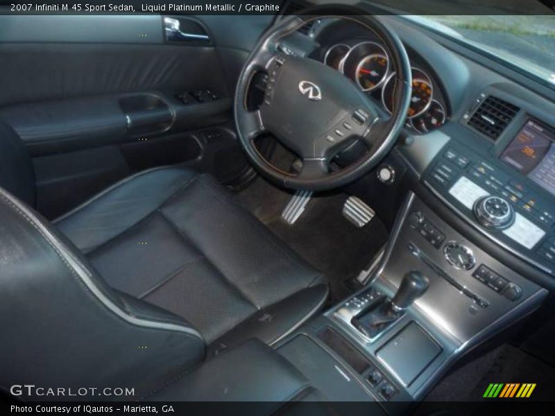 Liquid Platinum Metallic / Graphite 2007 Infiniti M 45 Sport Sedan