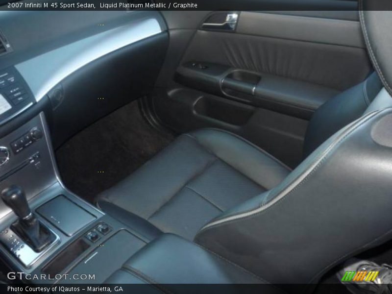 Liquid Platinum Metallic / Graphite 2007 Infiniti M 45 Sport Sedan