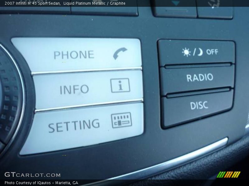 Liquid Platinum Metallic / Graphite 2007 Infiniti M 45 Sport Sedan