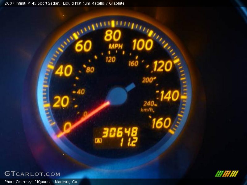 Liquid Platinum Metallic / Graphite 2007 Infiniti M 45 Sport Sedan