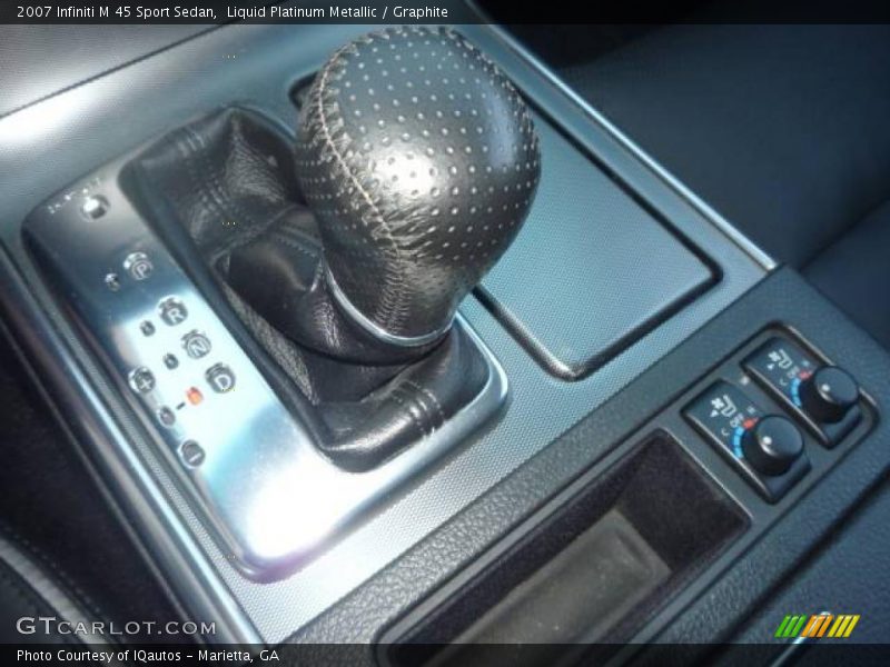 Liquid Platinum Metallic / Graphite 2007 Infiniti M 45 Sport Sedan