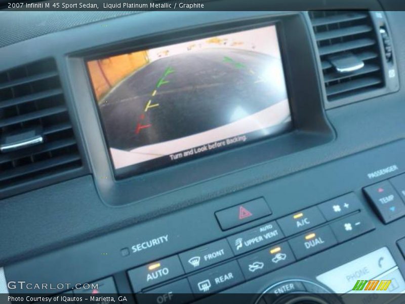 Liquid Platinum Metallic / Graphite 2007 Infiniti M 45 Sport Sedan