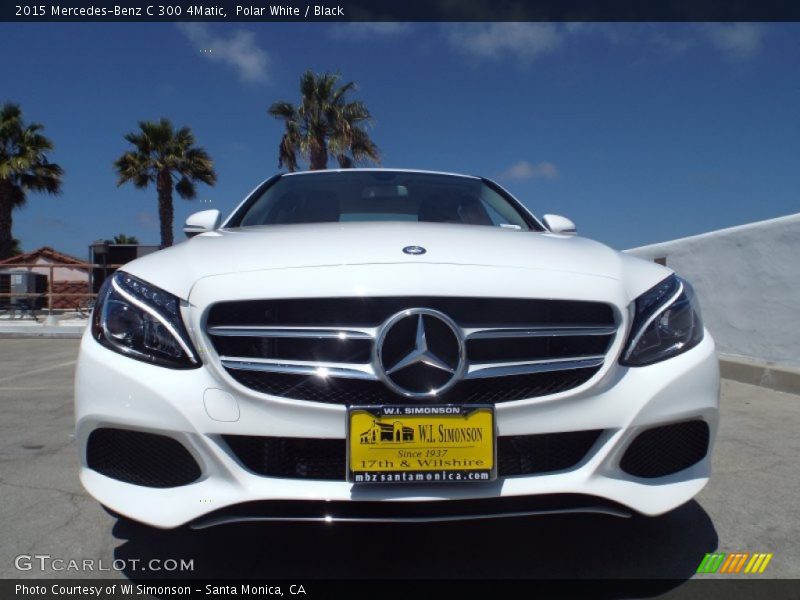 Polar White / Black 2015 Mercedes-Benz C 300 4Matic
