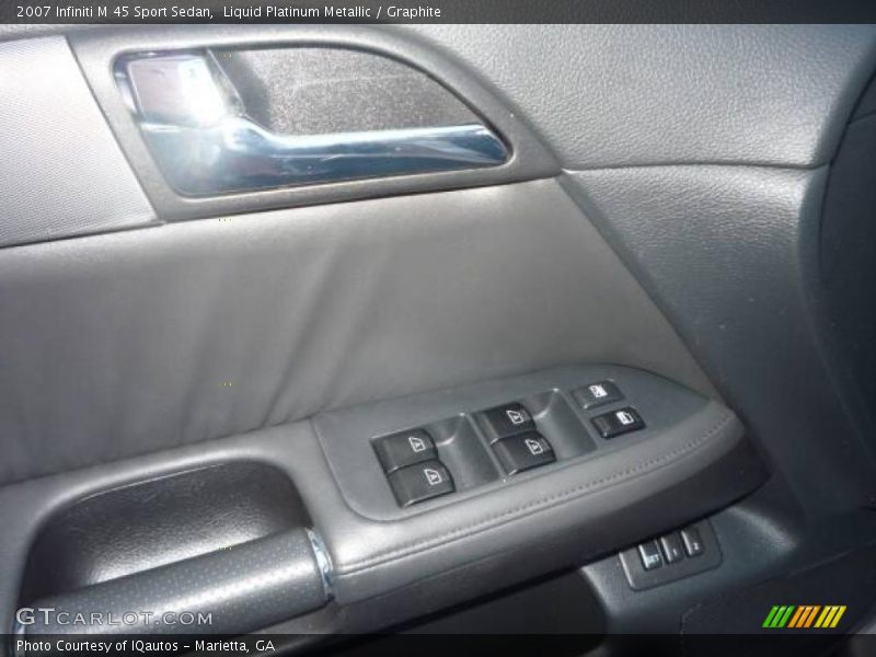 Liquid Platinum Metallic / Graphite 2007 Infiniti M 45 Sport Sedan