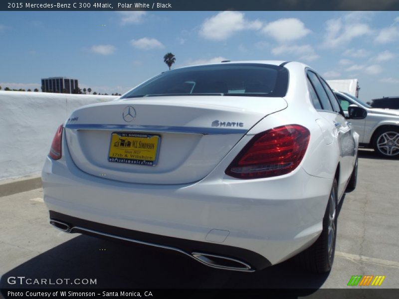 Polar White / Black 2015 Mercedes-Benz C 300 4Matic