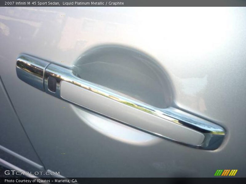 Liquid Platinum Metallic / Graphite 2007 Infiniti M 45 Sport Sedan