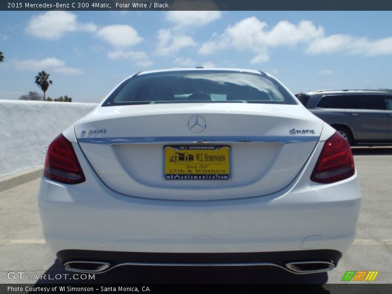 Polar White / Black 2015 Mercedes-Benz C 300 4Matic