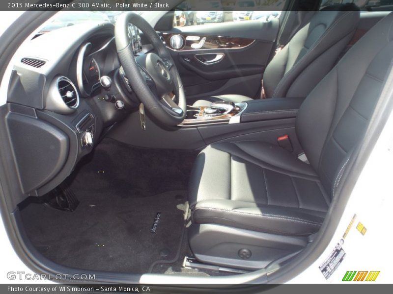 Polar White / Black 2015 Mercedes-Benz C 300 4Matic
