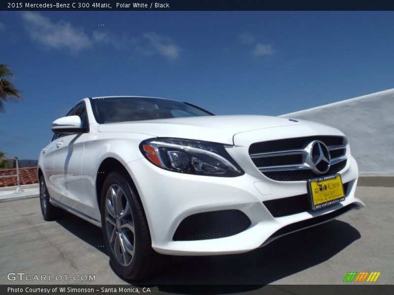Polar White / Black 2015 Mercedes-Benz C 300 4Matic