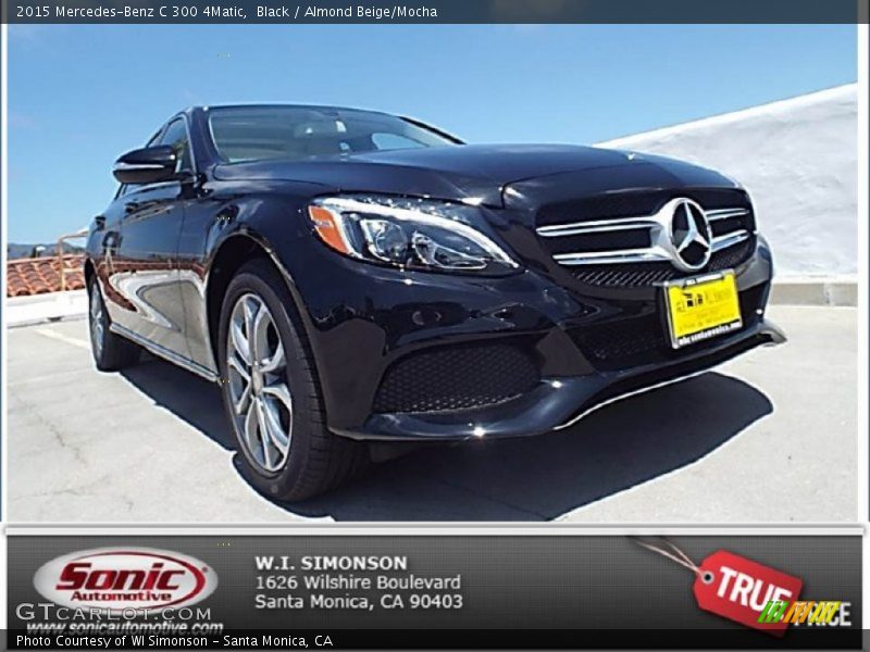 Black / Almond Beige/Mocha 2015 Mercedes-Benz C 300 4Matic
