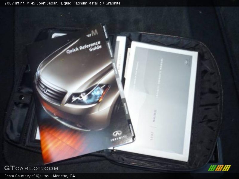 Liquid Platinum Metallic / Graphite 2007 Infiniti M 45 Sport Sedan