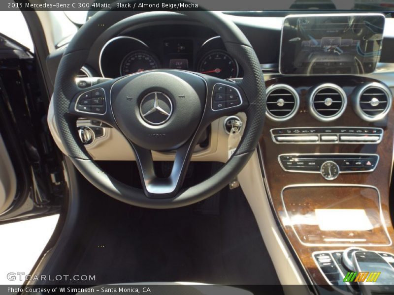 Black / Almond Beige/Mocha 2015 Mercedes-Benz C 300 4Matic