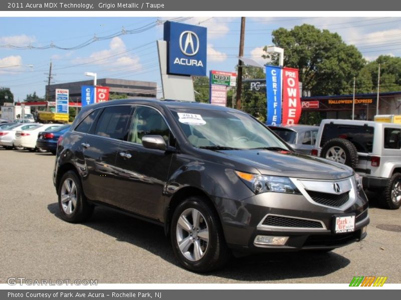 Grigio Metallic / Taupe 2011 Acura MDX Technology