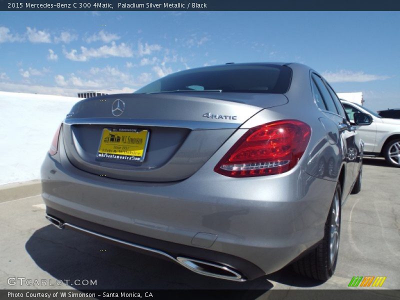 Paladium Silver Metallic / Black 2015 Mercedes-Benz C 300 4Matic