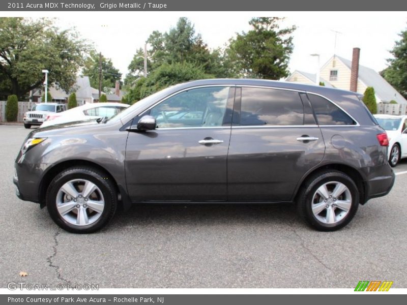 Grigio Metallic / Taupe 2011 Acura MDX Technology