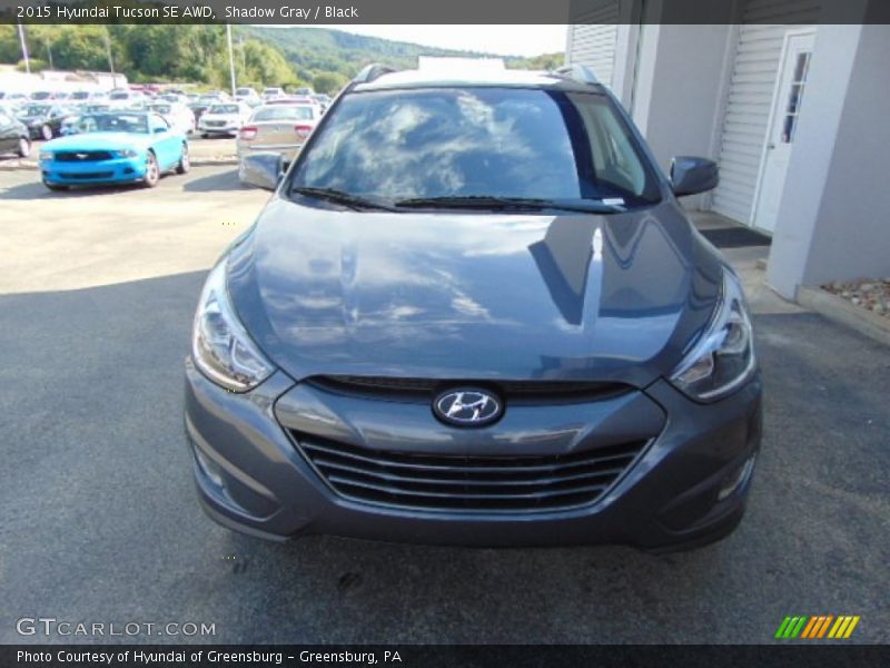 Shadow Gray / Black 2015 Hyundai Tucson SE AWD