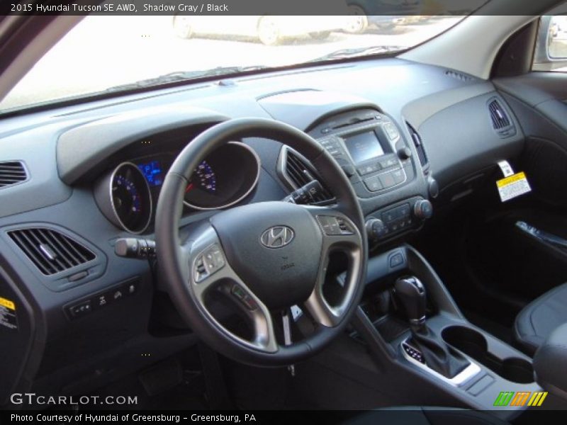 Shadow Gray / Black 2015 Hyundai Tucson SE AWD