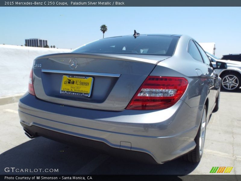 Paladium Silver Metallic / Black 2015 Mercedes-Benz C 250 Coupe