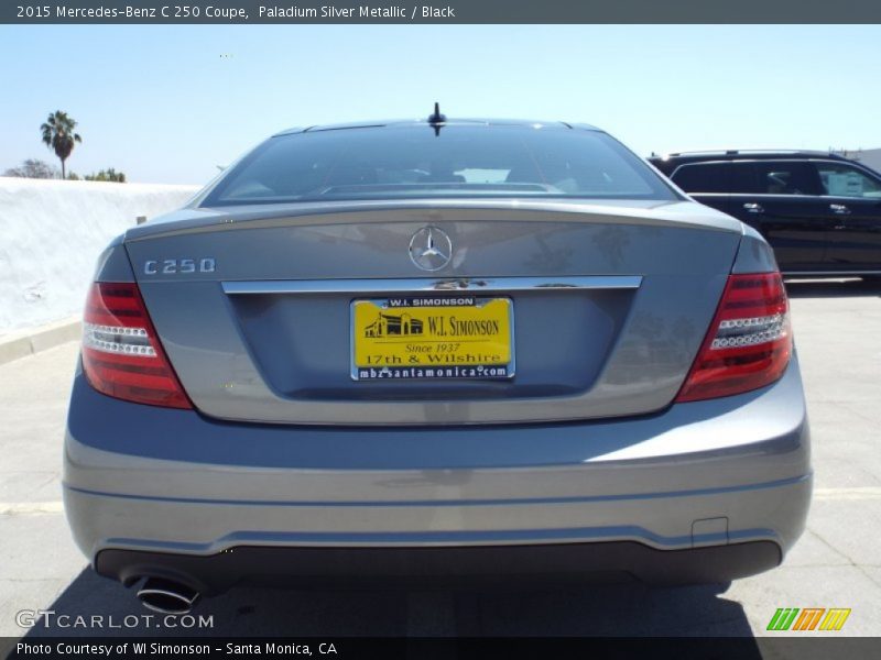 Paladium Silver Metallic / Black 2015 Mercedes-Benz C 250 Coupe