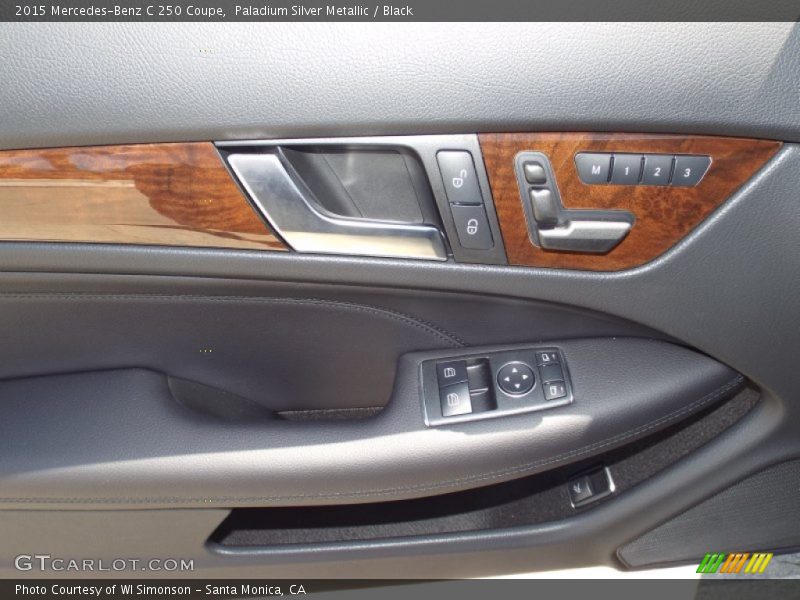 Paladium Silver Metallic / Black 2015 Mercedes-Benz C 250 Coupe