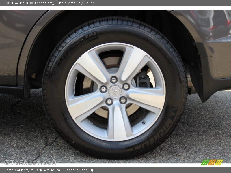 Grigio Metallic / Taupe 2011 Acura MDX Technology