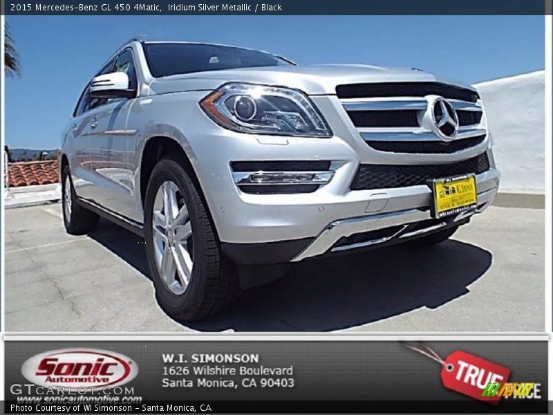 Iridium Silver Metallic / Black 2015 Mercedes-Benz GL 450 4Matic