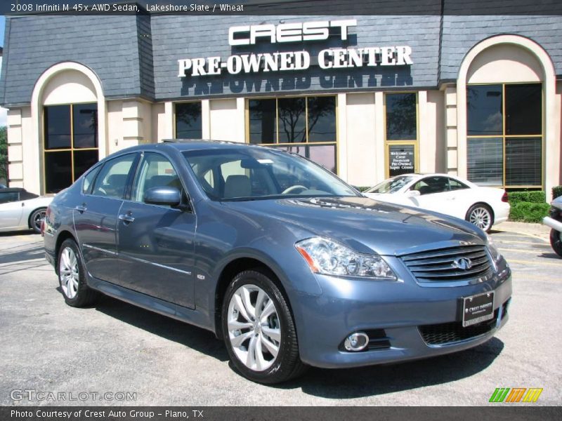 Lakeshore Slate / Wheat 2008 Infiniti M 45x AWD Sedan