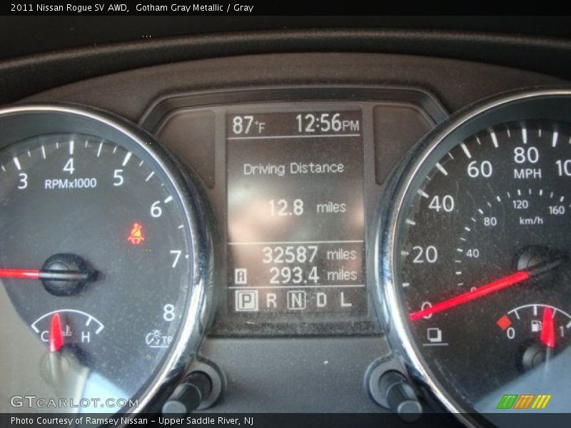Gotham Gray Metallic / Gray 2011 Nissan Rogue SV AWD