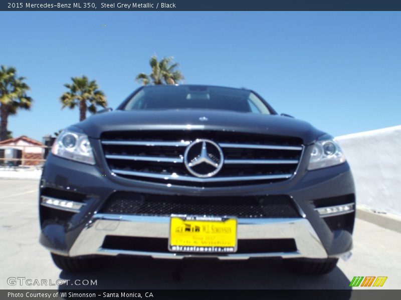 Steel Grey Metallic / Black 2015 Mercedes-Benz ML 350