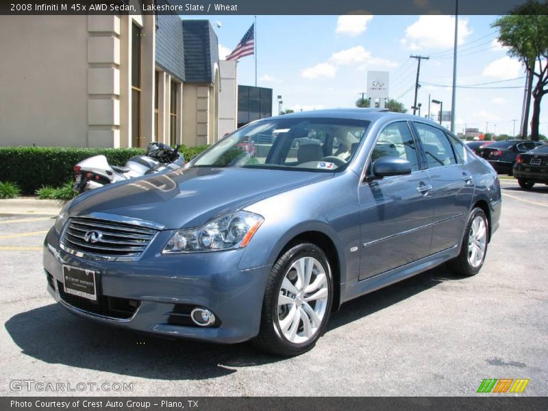 Lakeshore Slate / Wheat 2008 Infiniti M 45x AWD Sedan