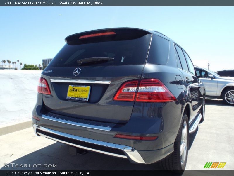Steel Grey Metallic / Black 2015 Mercedes-Benz ML 350
