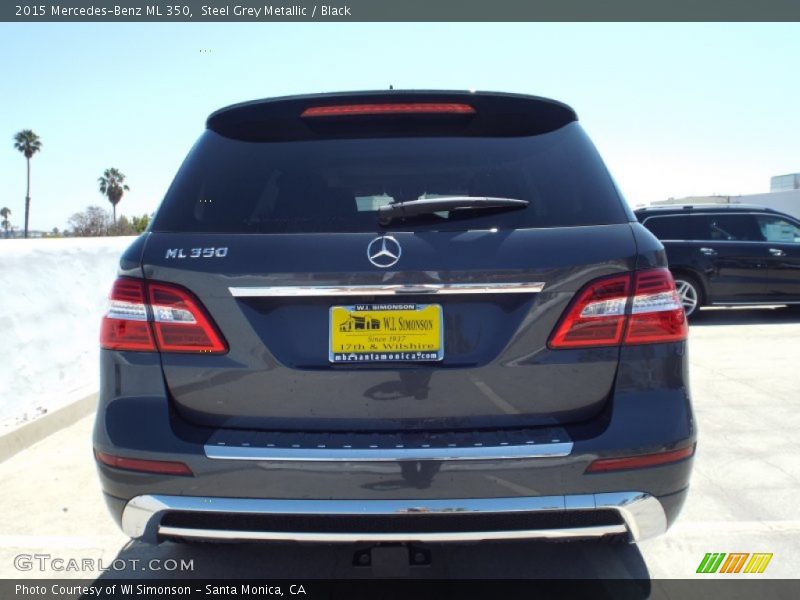 Steel Grey Metallic / Black 2015 Mercedes-Benz ML 350