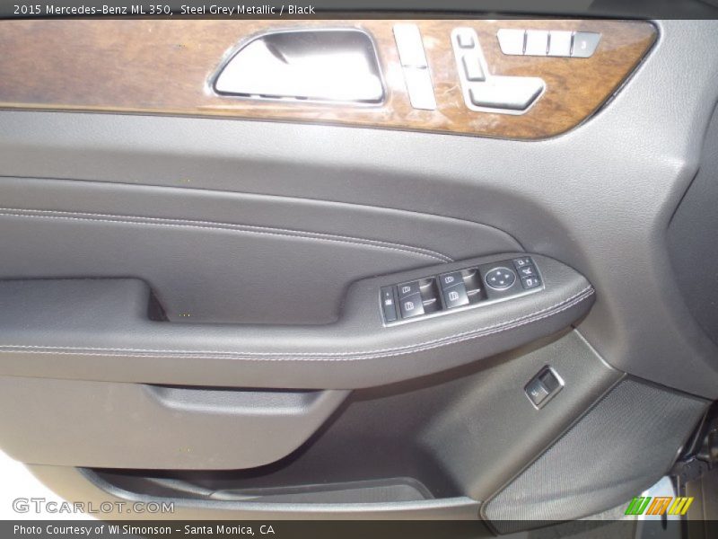 Steel Grey Metallic / Black 2015 Mercedes-Benz ML 350