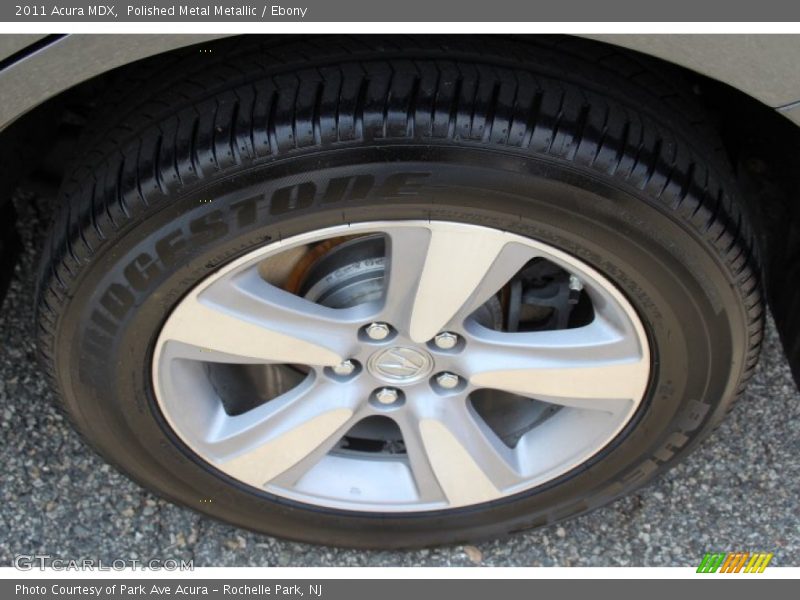 Polished Metal Metallic / Ebony 2011 Acura MDX