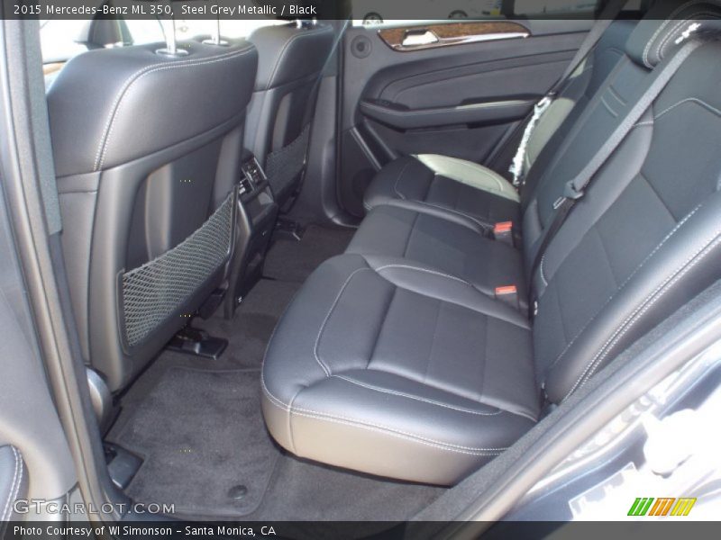 Steel Grey Metallic / Black 2015 Mercedes-Benz ML 350