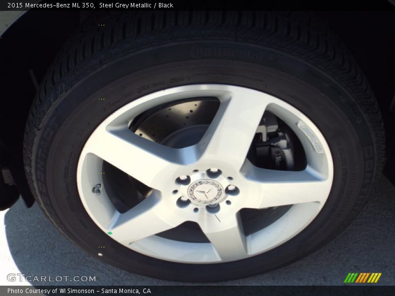 Steel Grey Metallic / Black 2015 Mercedes-Benz ML 350