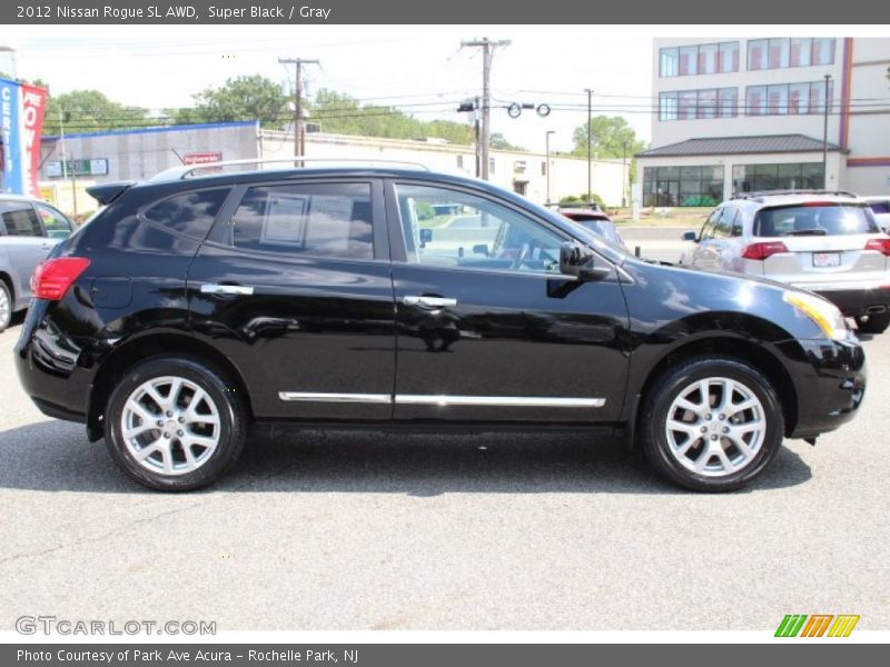 Super Black / Gray 2012 Nissan Rogue SL AWD