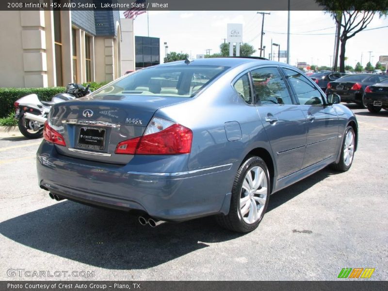 Lakeshore Slate / Wheat 2008 Infiniti M 45x AWD Sedan