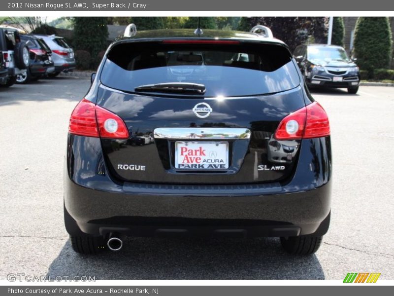 Super Black / Gray 2012 Nissan Rogue SL AWD