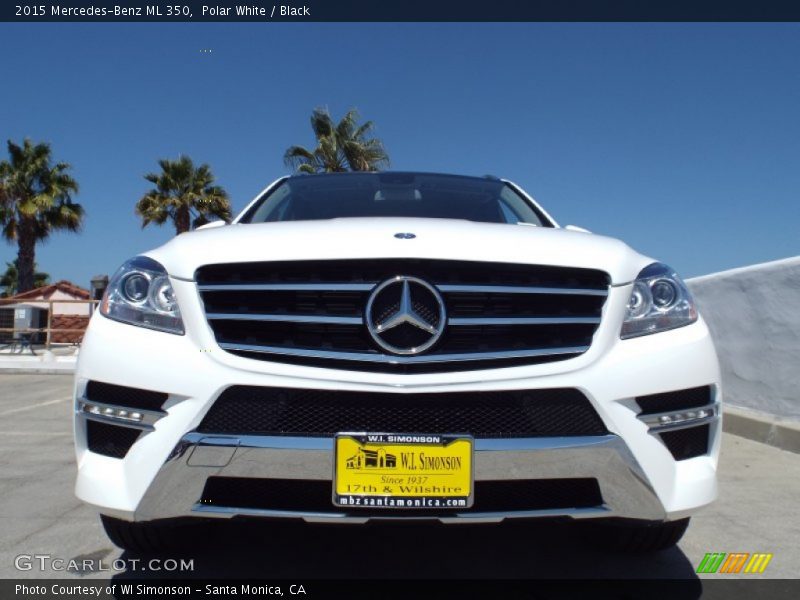 Polar White / Black 2015 Mercedes-Benz ML 350
