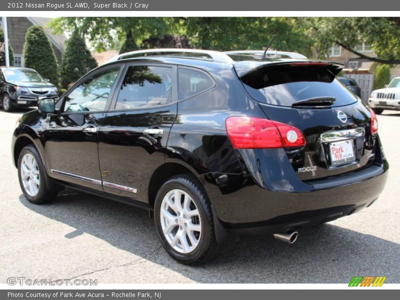 Super Black / Gray 2012 Nissan Rogue SL AWD