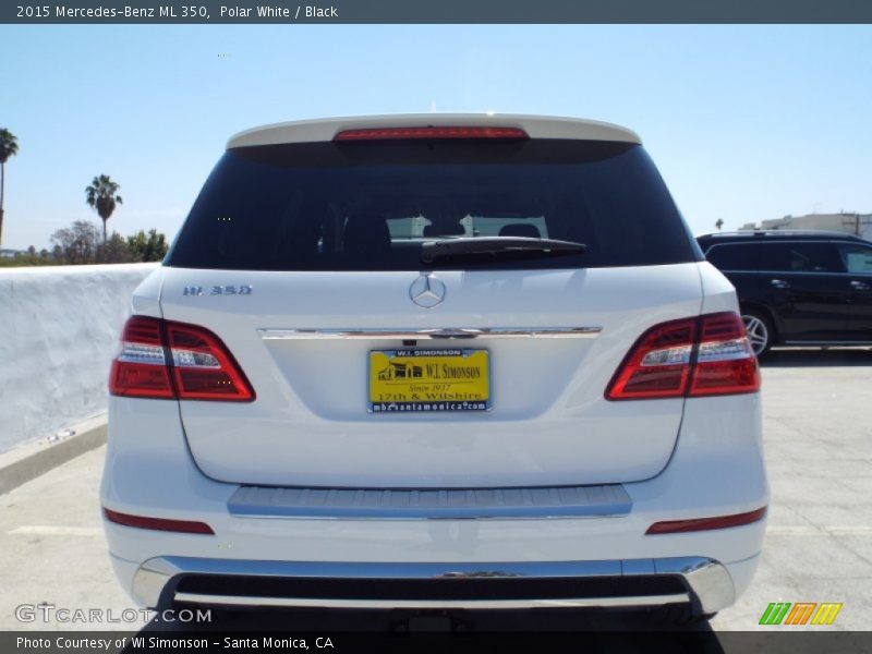 Polar White / Black 2015 Mercedes-Benz ML 350