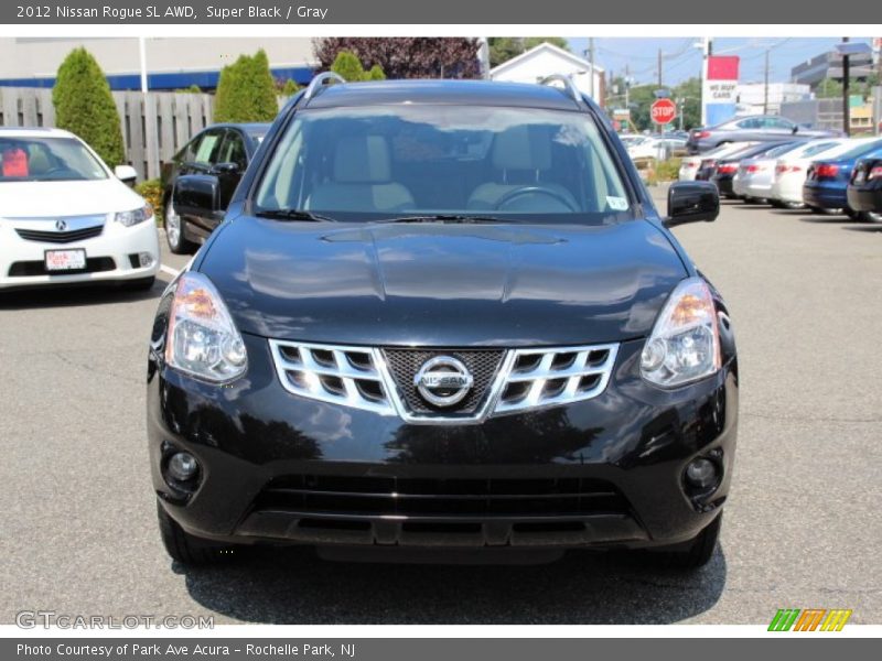 Super Black / Gray 2012 Nissan Rogue SL AWD