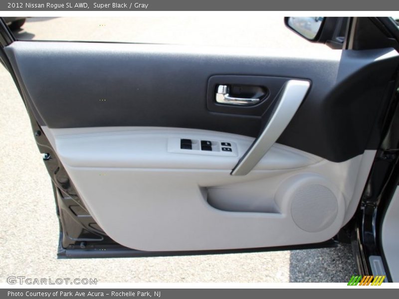 Super Black / Gray 2012 Nissan Rogue SL AWD