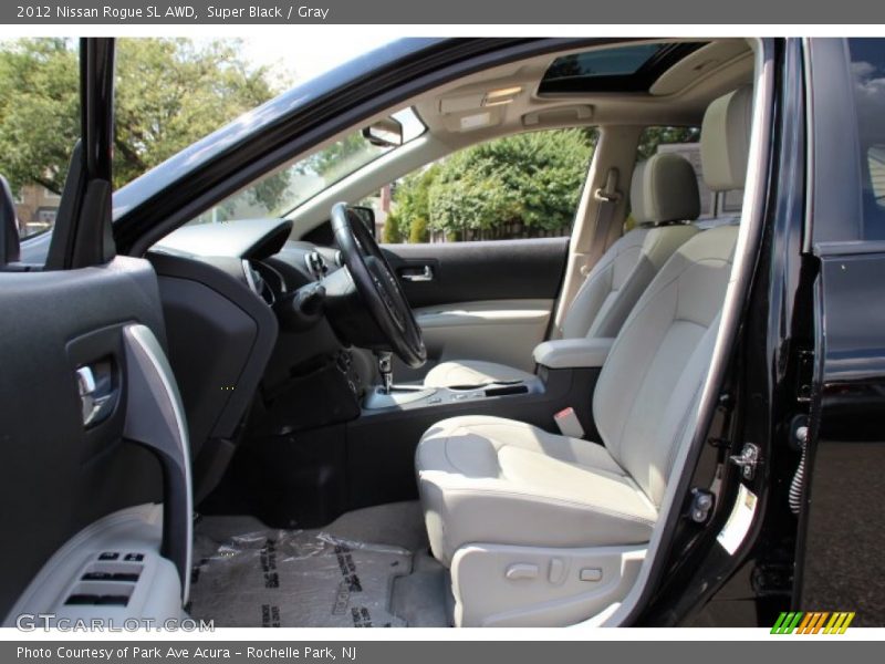 Super Black / Gray 2012 Nissan Rogue SL AWD