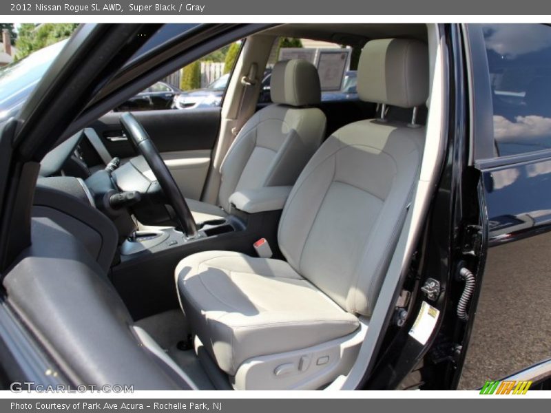 Super Black / Gray 2012 Nissan Rogue SL AWD