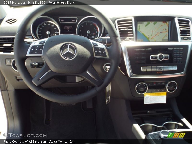 Polar White / Black 2015 Mercedes-Benz ML 350