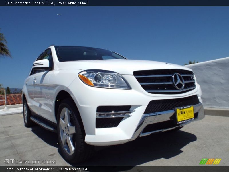 Polar White / Black 2015 Mercedes-Benz ML 350