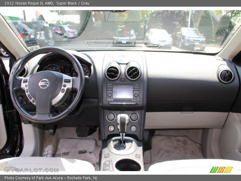 Super Black / Gray 2012 Nissan Rogue SL AWD