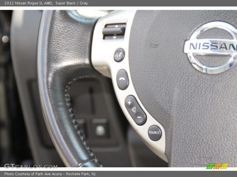 Super Black / Gray 2012 Nissan Rogue SL AWD